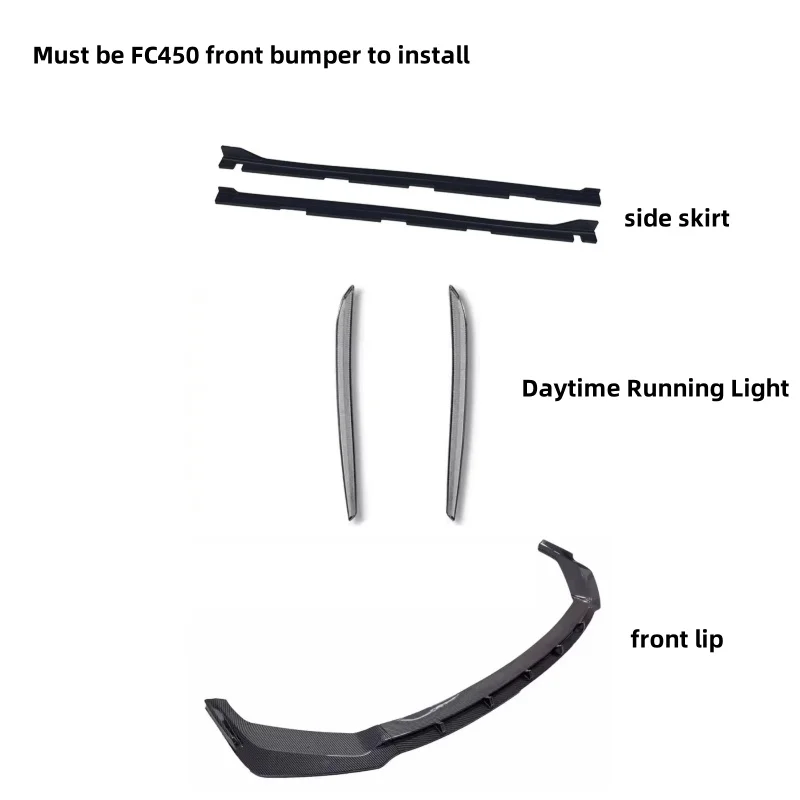 Kit labio delantero con luz diurna LED Honda Civic FC450 16-19
