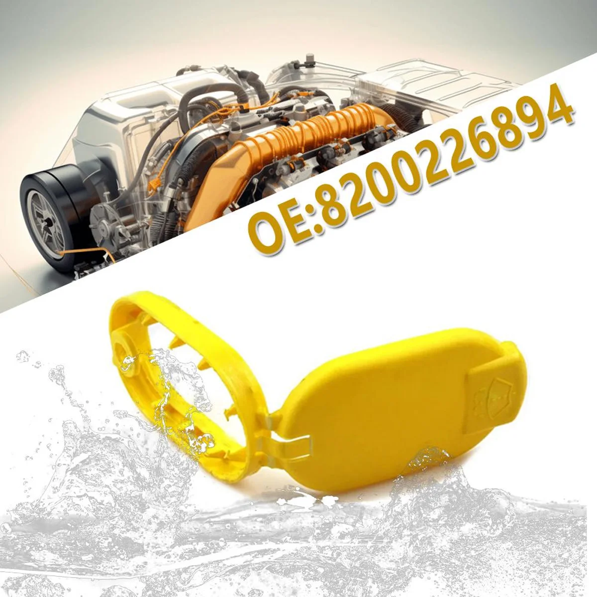 PINMOAP 8200226894 Tapa depósito limpiaparabrisas Renault Megane II - imagen 2