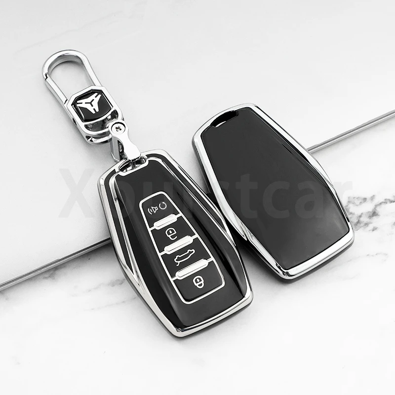 Funda para llave Geely, borde plateado: Boyue, Tugella y Coolray - imagen 3