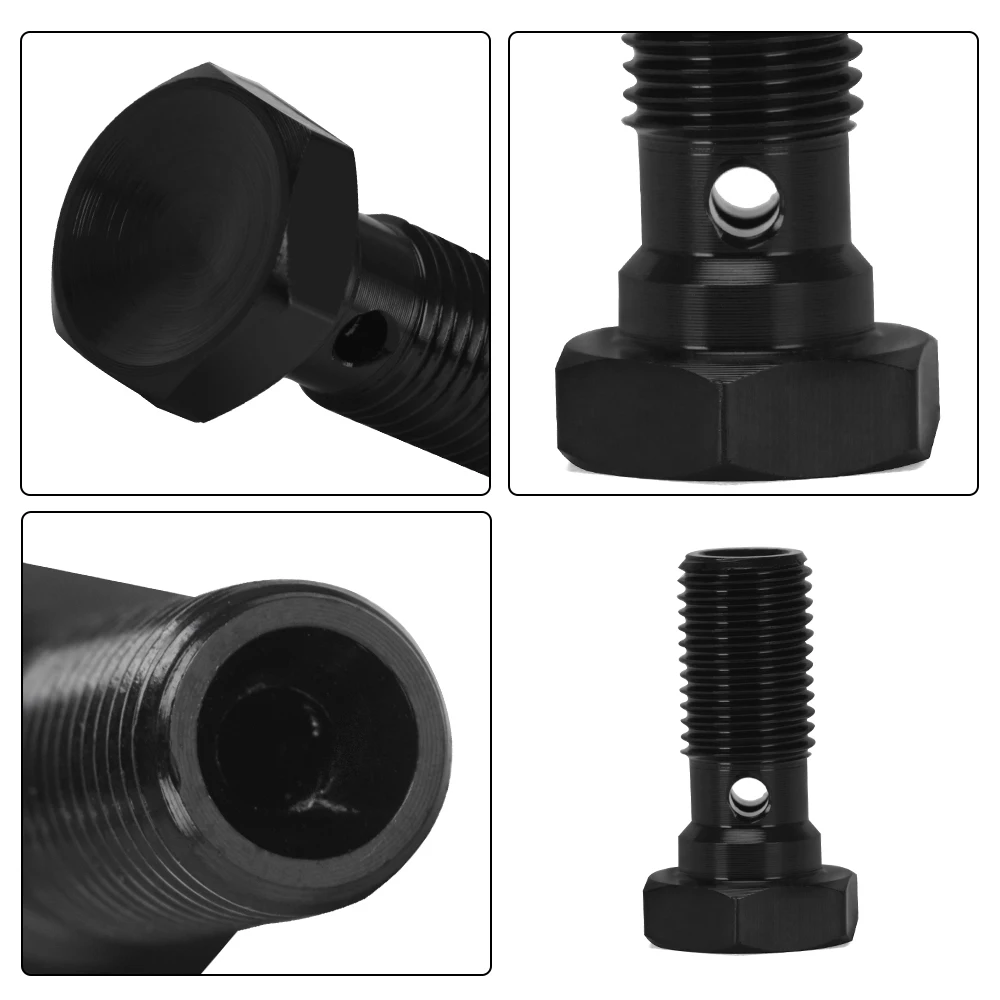 Perno banjo M10x1,25 + tornillo pinza freno y embrague hidráulico – moto AN3 1/8NPT - imagen 4