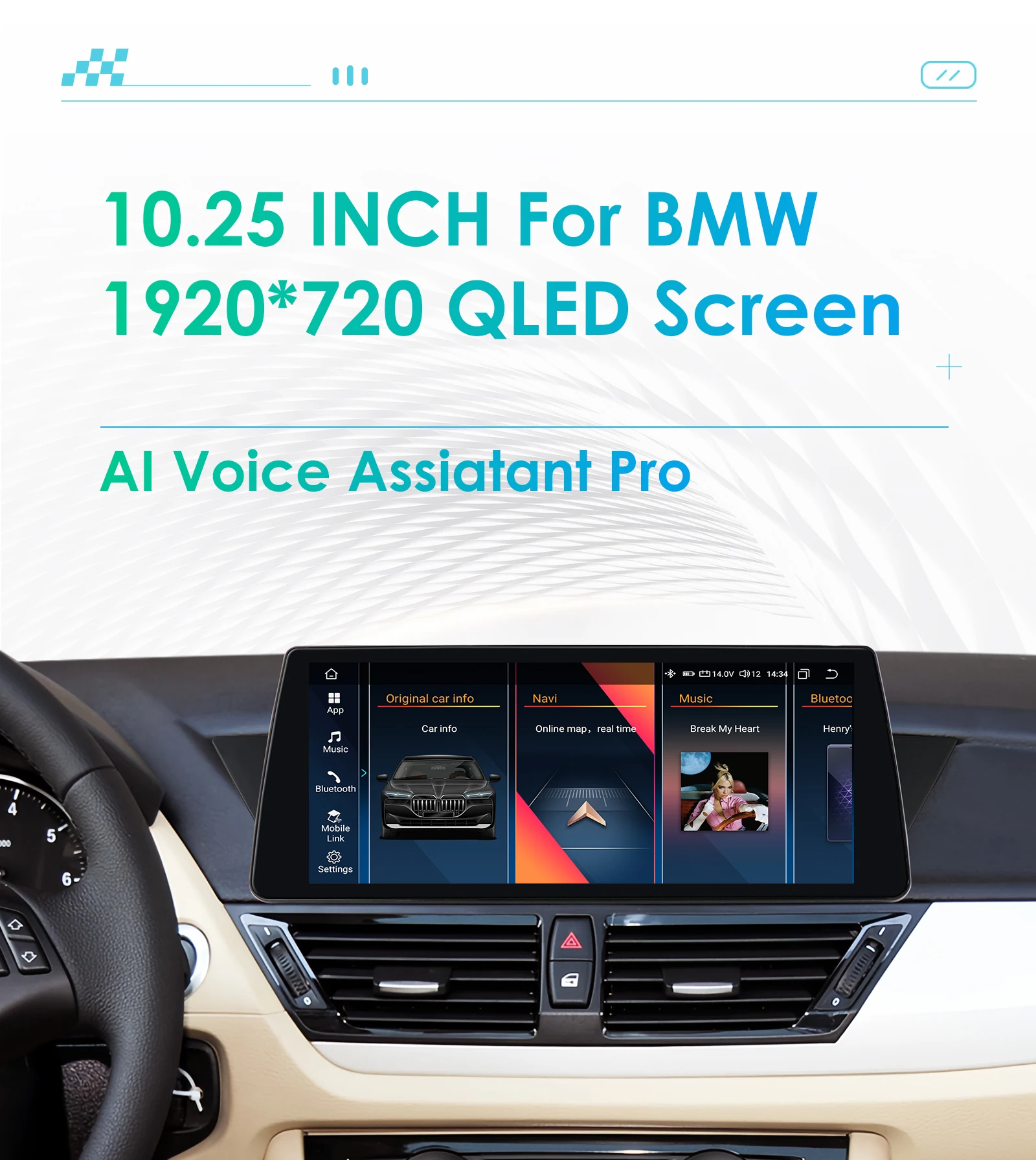Hizpo Radio Android Auto 10,25” para BMW X1 E84/F48 - imagen 2