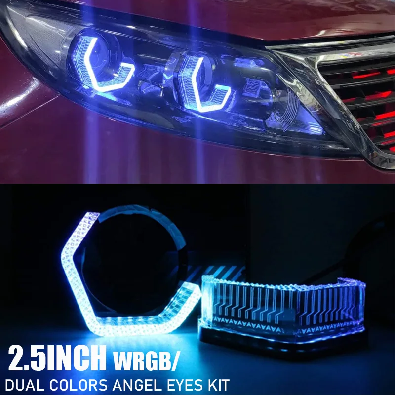 VAHID Anillos Ojos de Ángel RGB 5D para faros Bi-Xenon