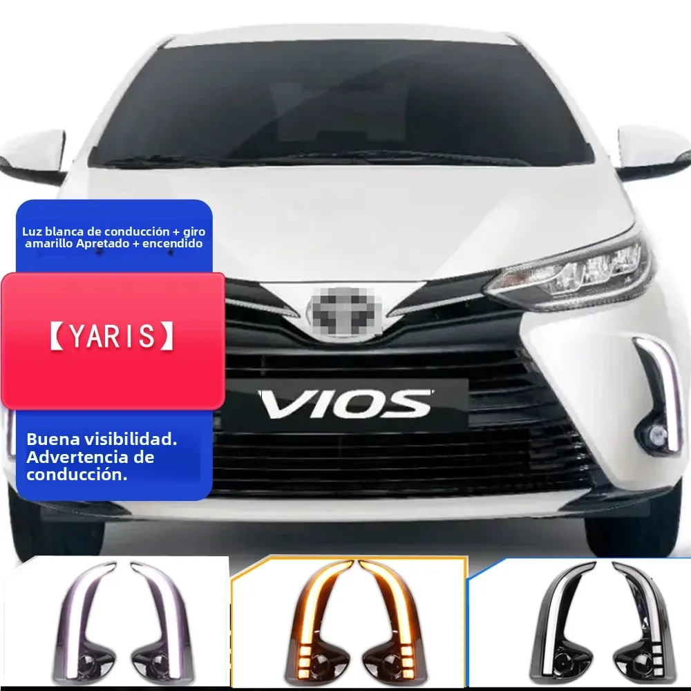 Luces diurnas LED con intermitente dinámico para Toyota Yaris y Vios - imagen 2