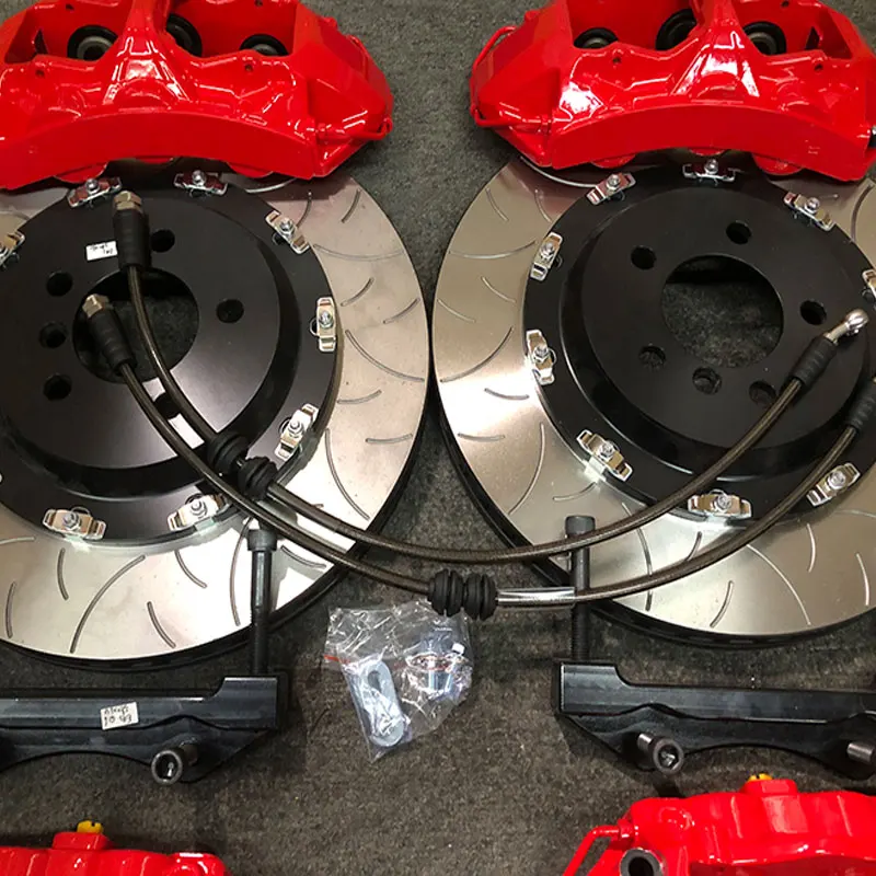 Pinzas de freno 6 pistones rojas + discos 355x32mm VW Polo GTI 2019 - imagen 3