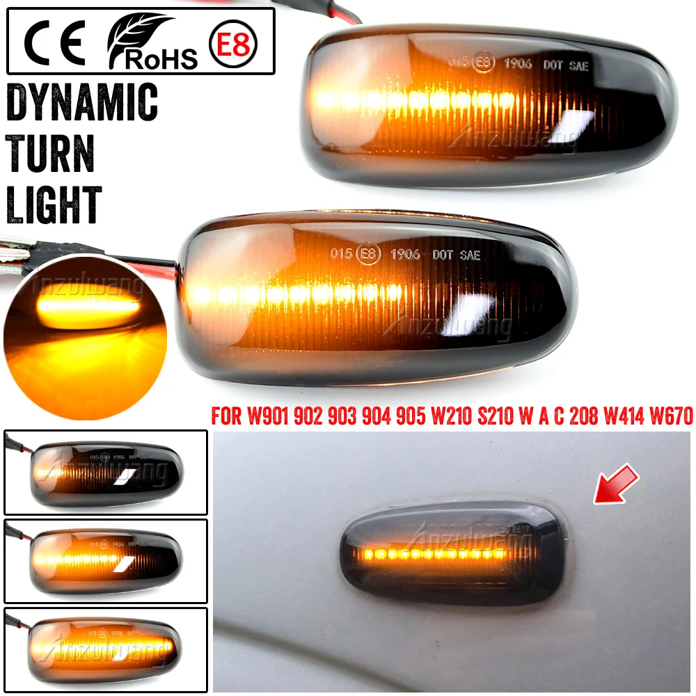 Luces LED secuenciales laterales Mercedes W202 W210 – Iluminación