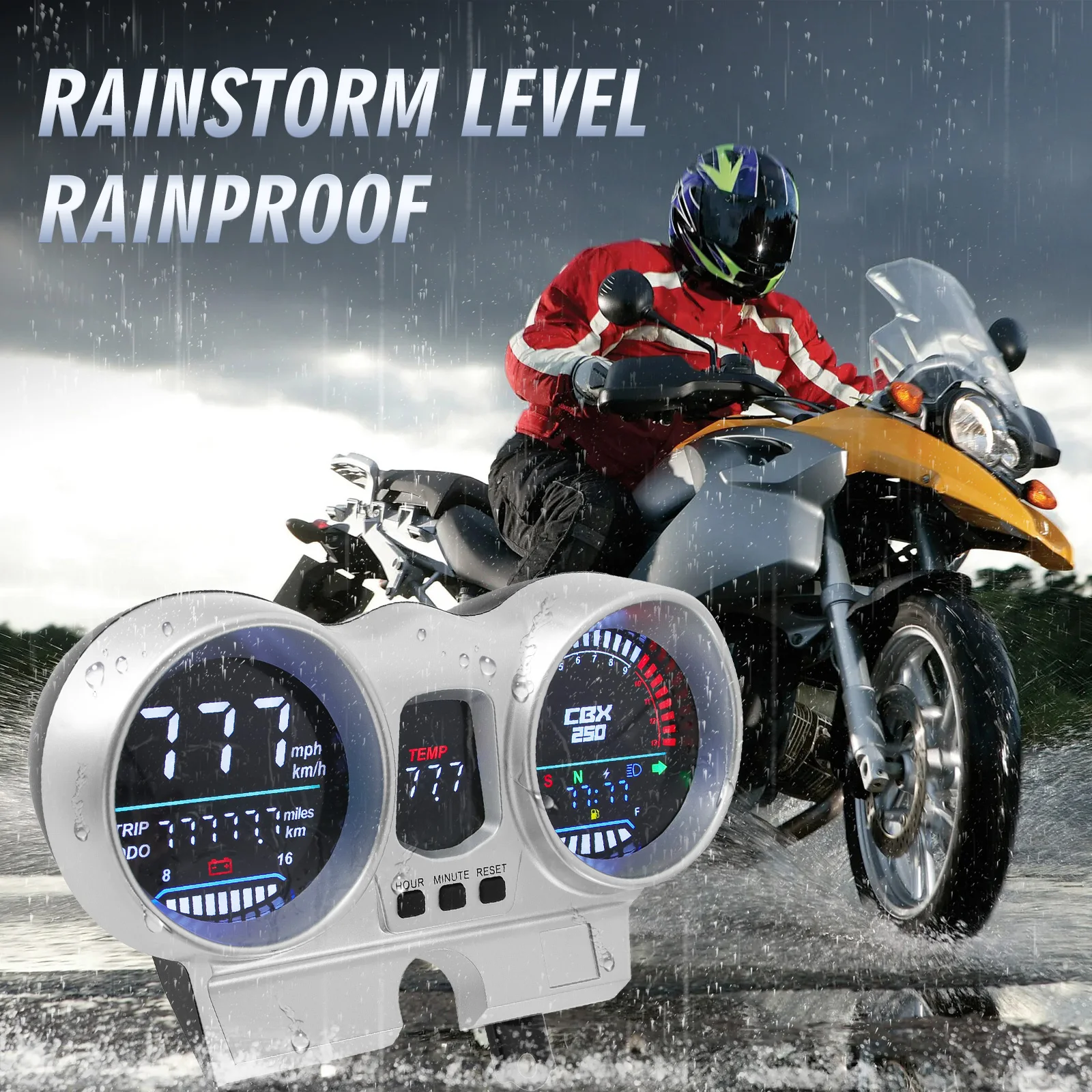 Velocímetro LED Honda CBX250 CBF250 Twister 2001-2008 resistente 12V - imagen 4