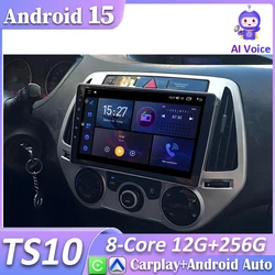 Radio multimedia CarPlay y Android Auto para Hyundai i20 PB 2012-2014