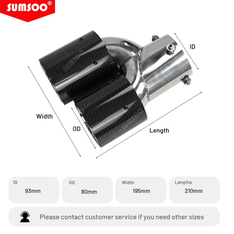 Puntas de escape ER de fibra de carbono para BMW G20/G21/G23/G42 - imagen 2