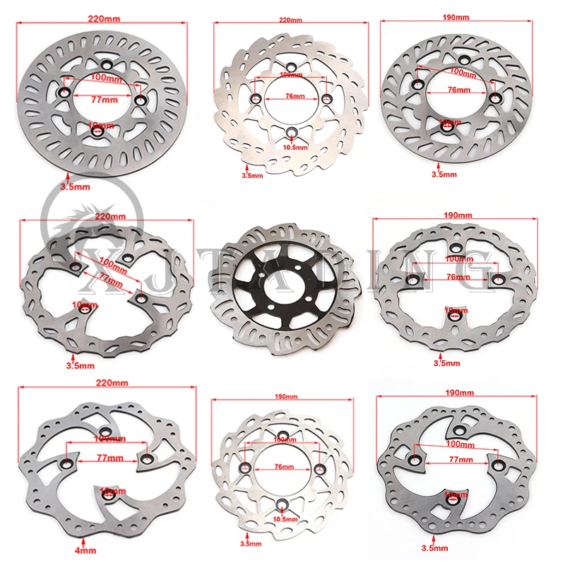 Discos de freno para pit bike Kayo BSE 125, 140 y 160 cc