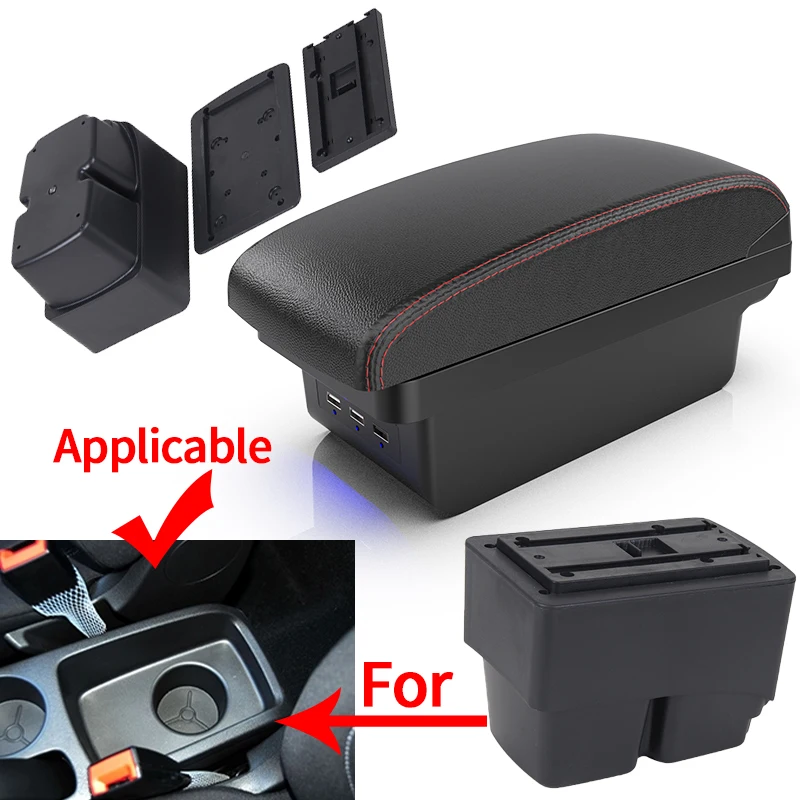 Reposabrazos consola central Ford Fiesta MK7 2009-2017 - imagen 2