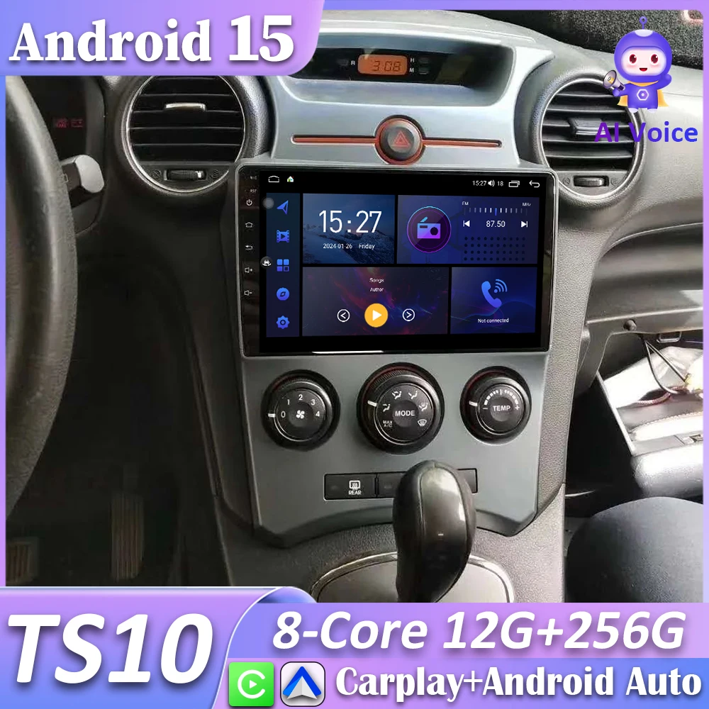 Autorradio 2 DIN CarPlay Android GPS Kia Carens Rondo 2006-2012