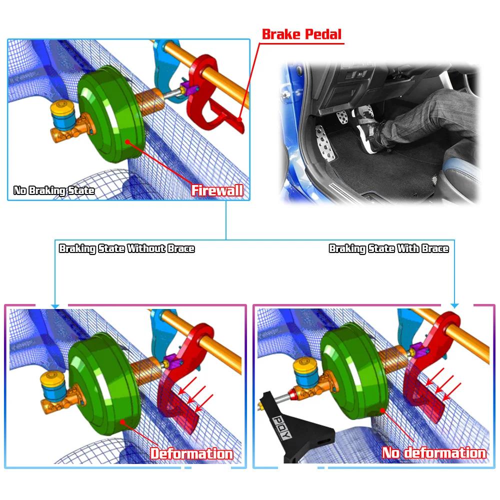 PQY Soporte cilindro maestro freno Subaru Impreza WRX STI 02-07 - imagen 4