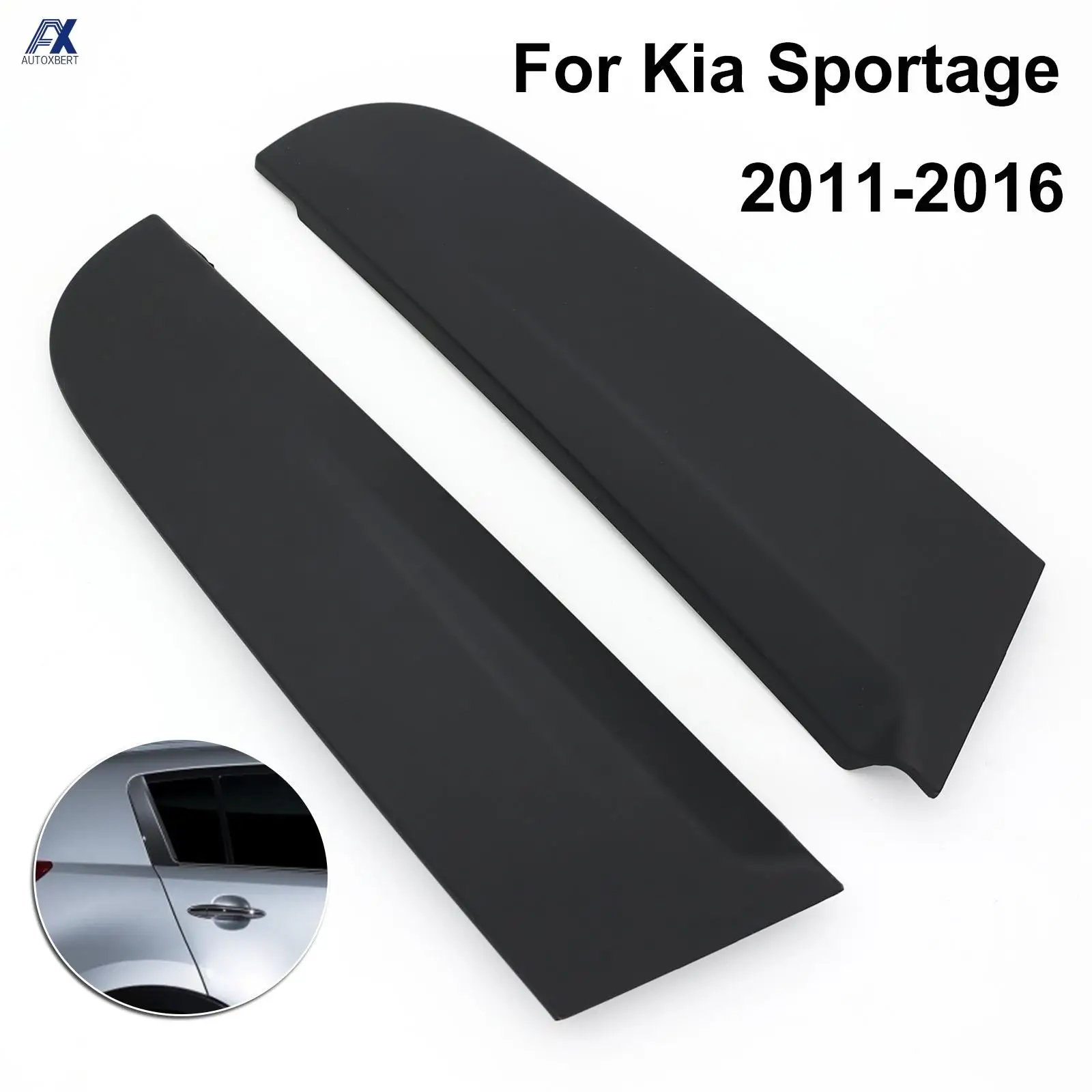 Moldura puerta trasera exterior negra KIA Sportage 2011-2016