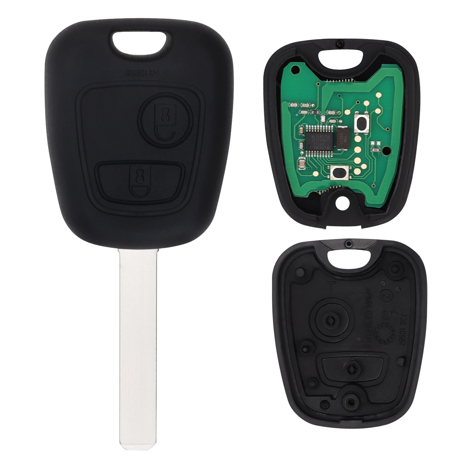 Mando a distancia 433MHz ID46 para Citroën C1 C2 C3 C4 Xsara Picasso - imagen 3