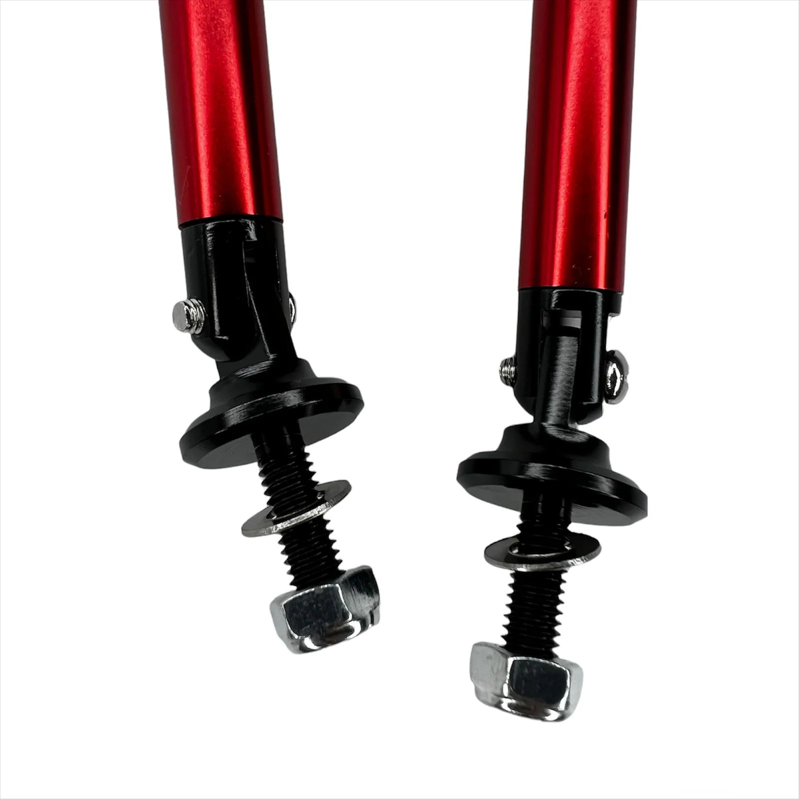 Barras de soporte ajustables para labio delantero universal rojas - imagen 5