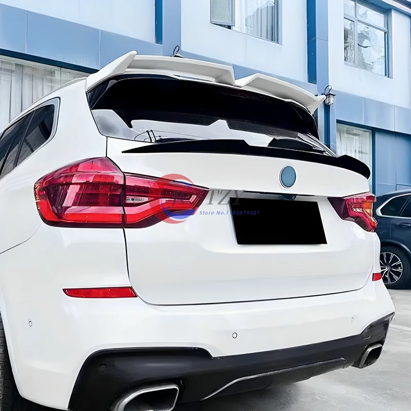 Para Bmw X3 iX3 X3M G01 G08 F97 2018-2024 ABS plástico negro carbono tapa trasera del maletero alerón alas accesorios exteriores - imagen 4