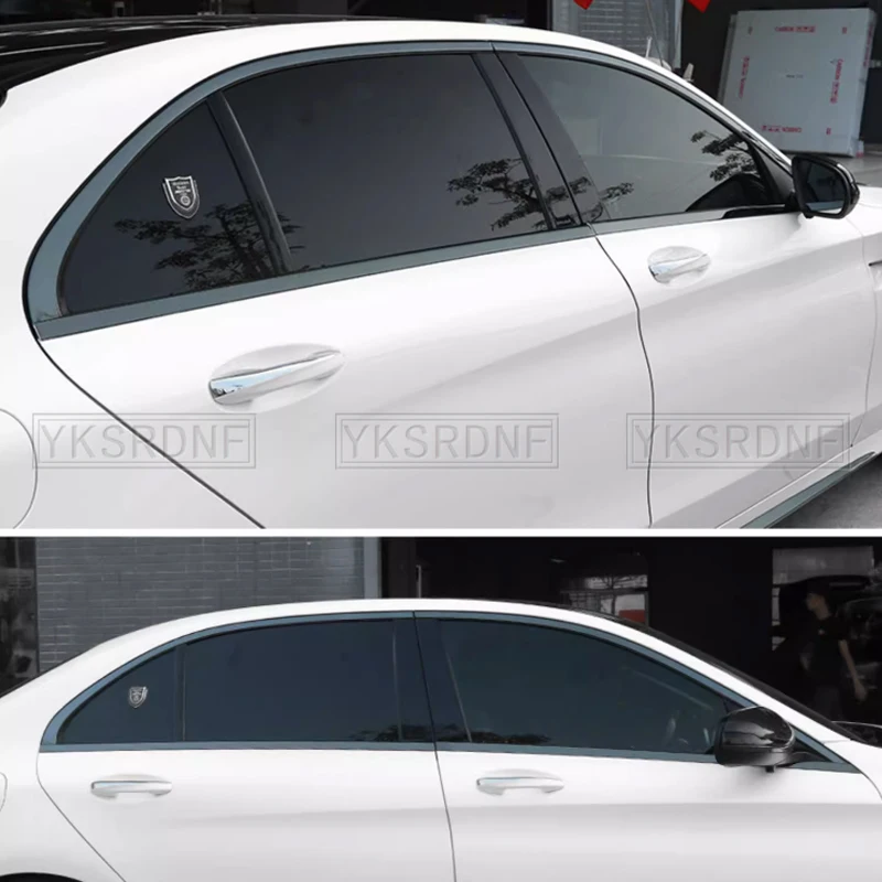 Embellecedor ventanilla lentejuelas negro Mercedes Clase C W205