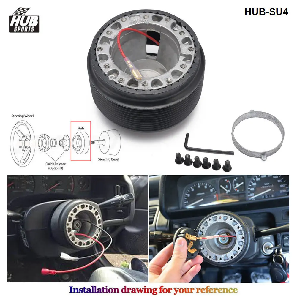 Volante desmontable HubSport HUB-SU4 para Suzuki con liberación rápida - imagen 4