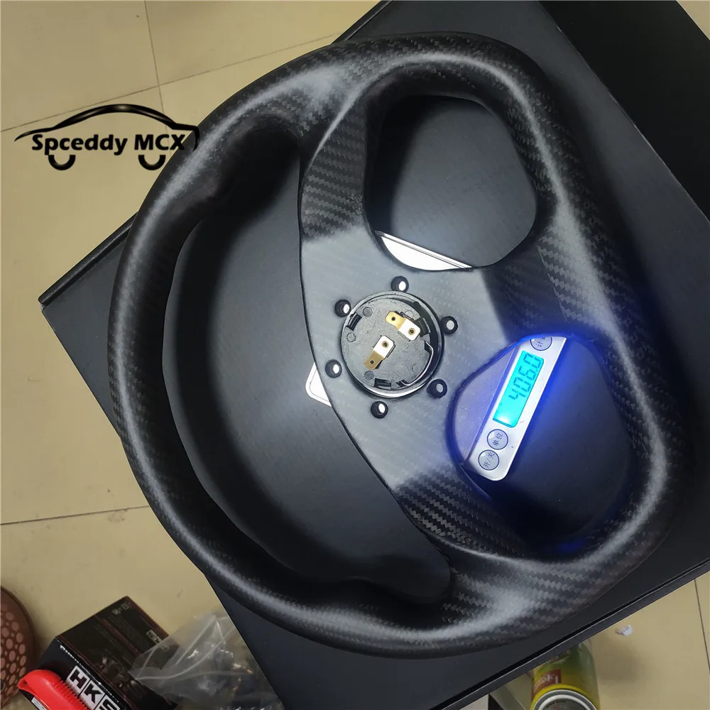 Volante de deriva JDM de carbono seco deportivo completo 100% de fibra de carbono Real en forma de D de 13 pulgadas 320mm - imagen 4