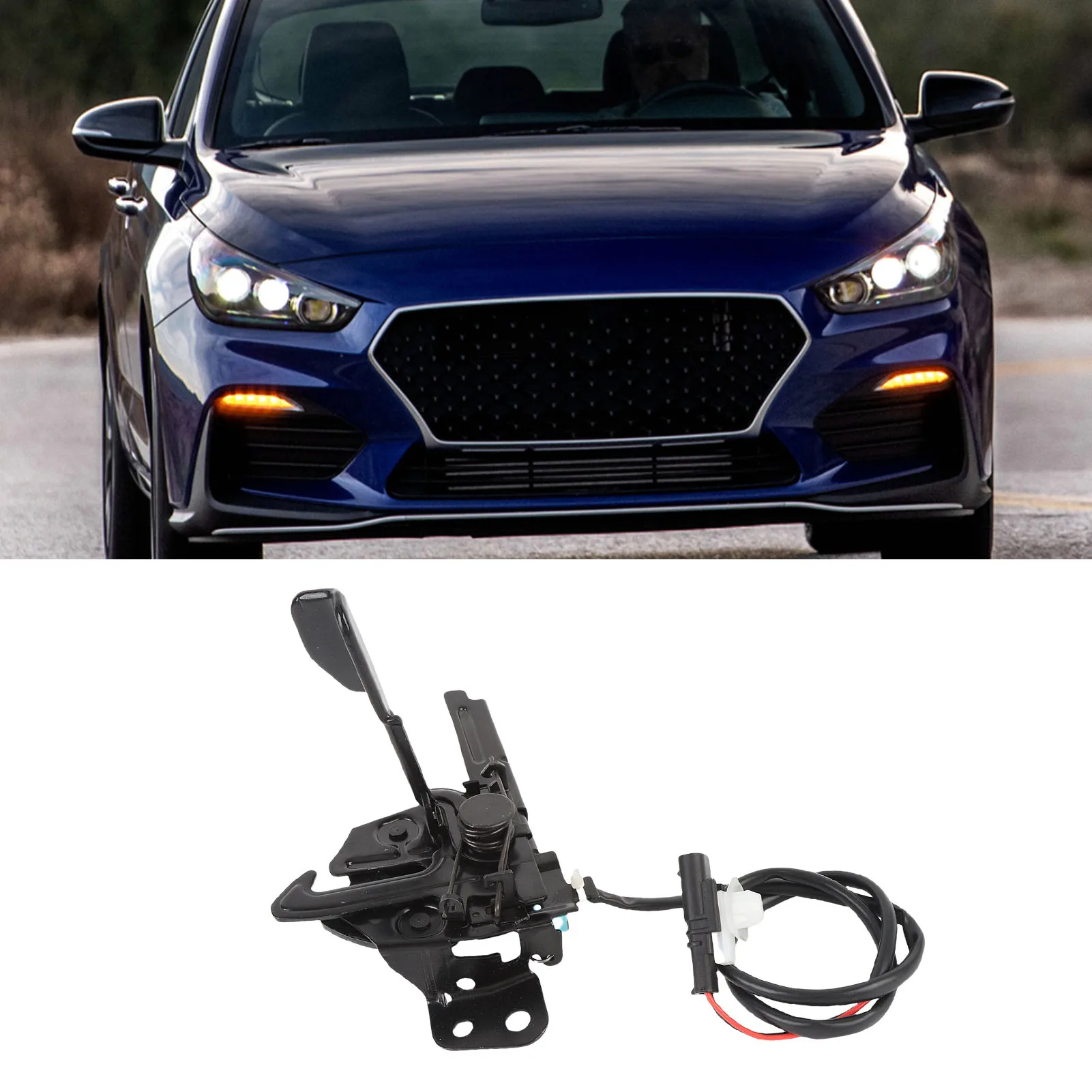 Cerradura de capó resistente para coche sedán - imagen 3