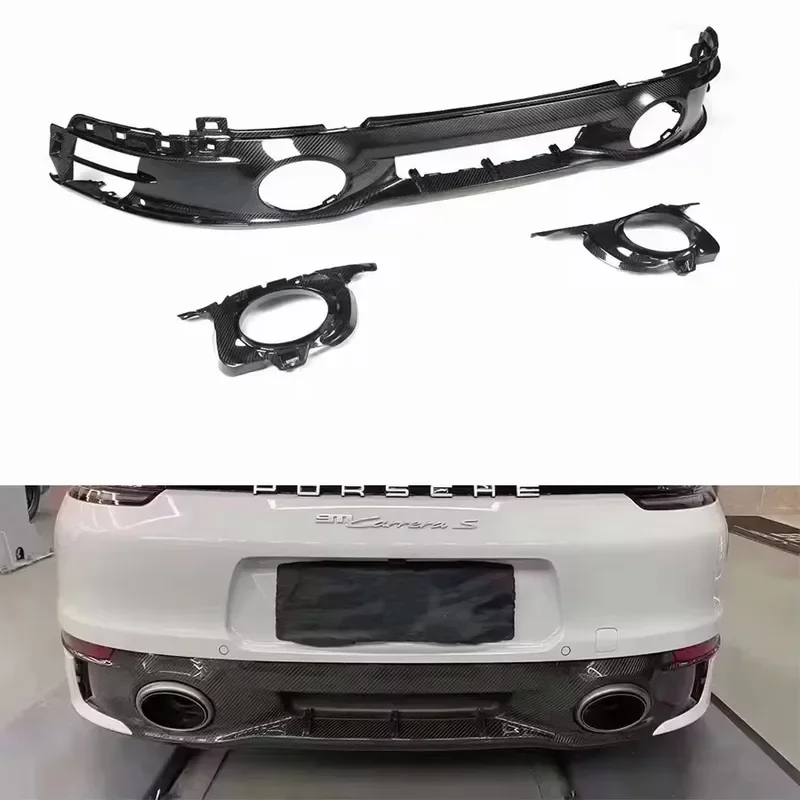 Difusor trasero de fibra de carbono para Porsche 911 992 - imagen 2