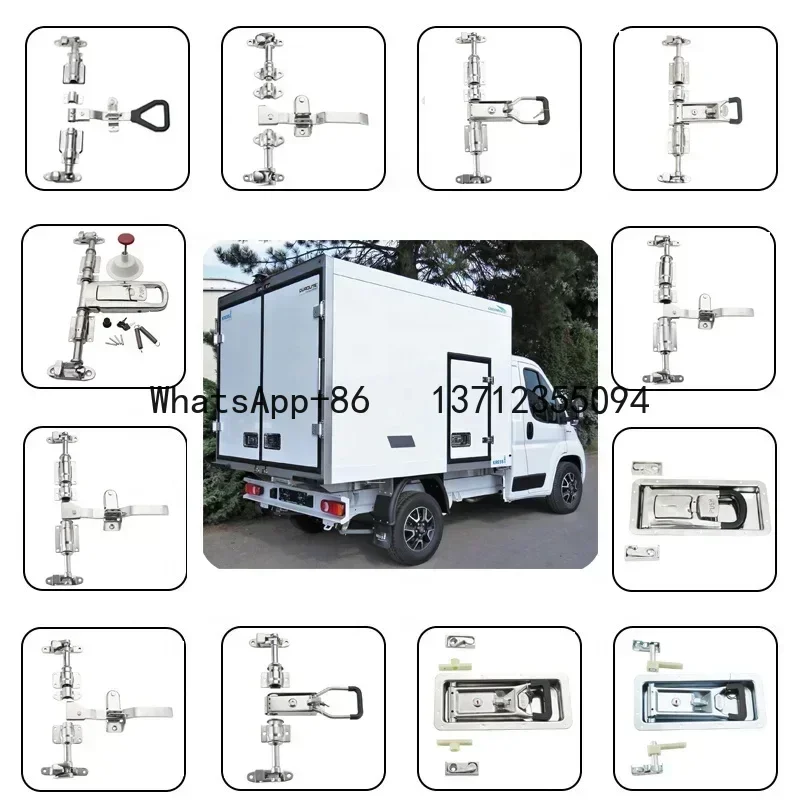 Manijas de puerta de contenedor de carga, cerradura de manija de puerta de remolque, accesorios refrigerados, pieza de repuesto de camión, cerradura de puerta lateral - imagen 5