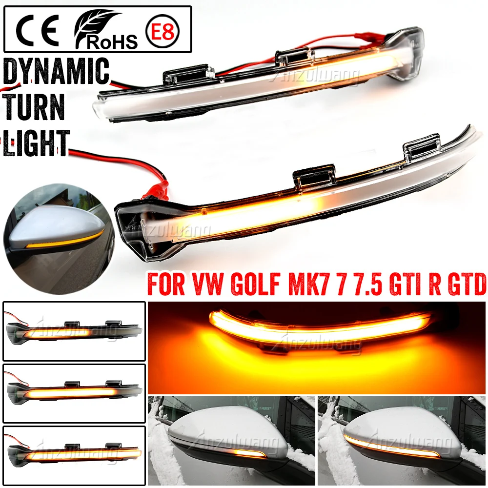 Intermitente LED dinámico para VW Golf 7 MK7 GTI Sportsvan Touran