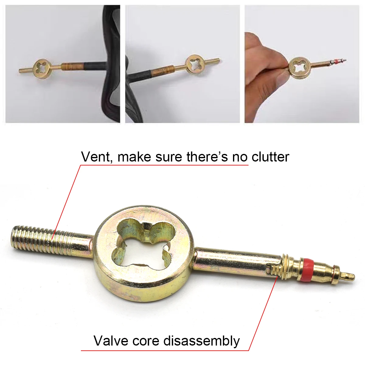 Destornillador extractor de obuses de válvula para neumáticos - imagen 5