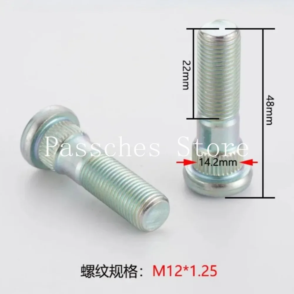 Pernos estriados cubo M12x1,25x48mm Infiniti Q30 Q50L QX30
