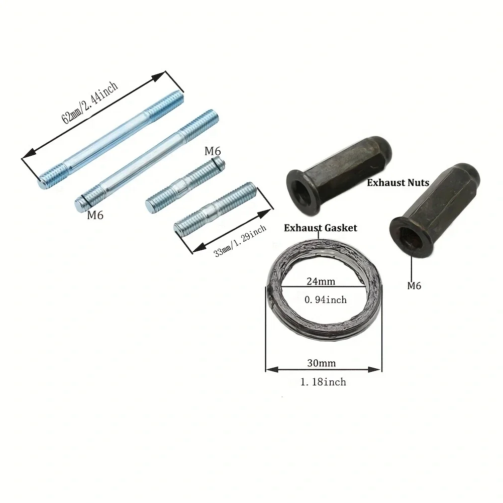 Junta tornillo silenciador escape GY6 scooter 125-150cc - imagen 2