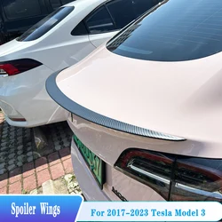 Alerón trasero Tesla Model 3 2017-2023 plástico ABS negro – Kit ajuste