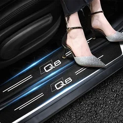 Umbral puerta fibra carbono Audi Q8 tuning impermeable