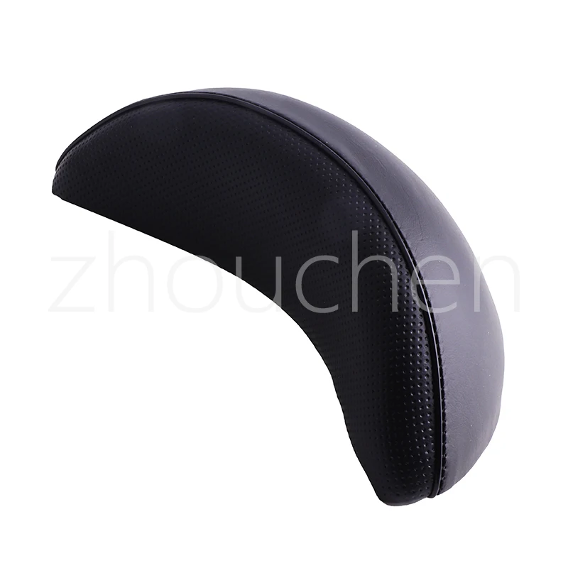 Asiento pasajero sillin Sissy de cuero negro para custom