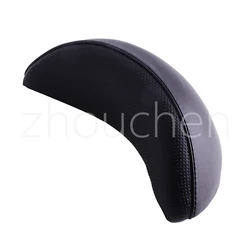Asiento pasajero sillin Sissy de cuero negro para custom