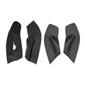 4pcs Black-red line