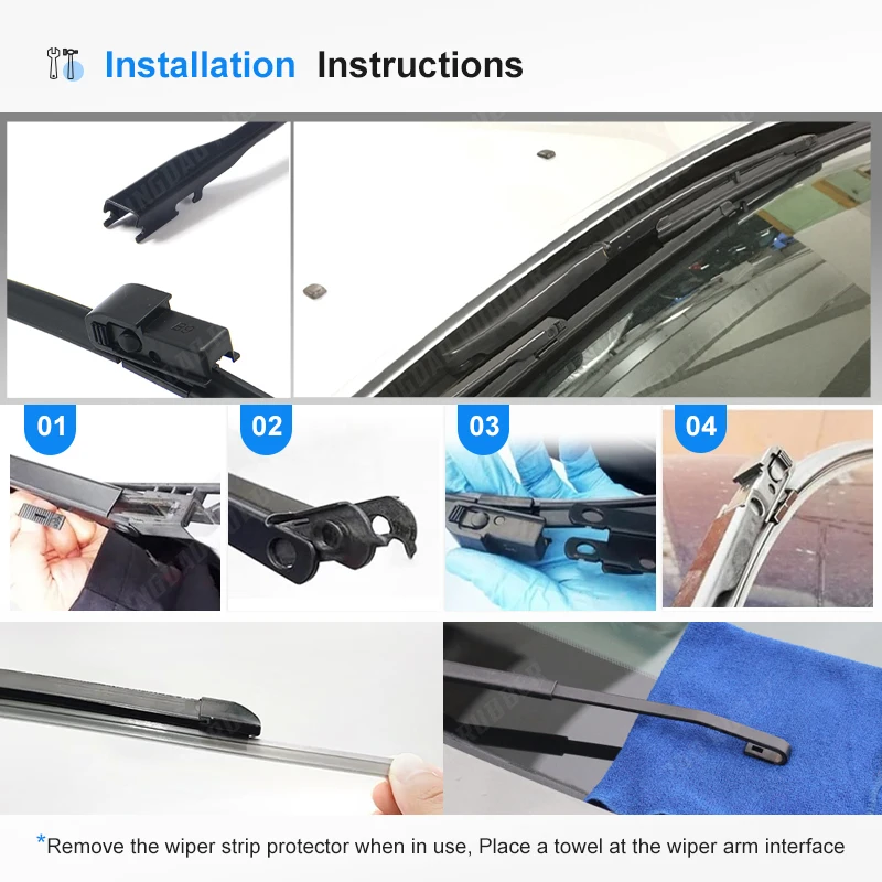 Escobillas limpiaparabrisas CREATROAD para BMW Serie 5 E39 (26" + 22") - imagen 3