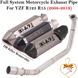 Sistema de escape completo para Yamaha YZF-R125, R15 V3 y MT-125