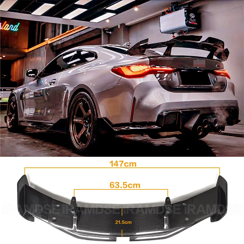 Alerón trasero universal de carbono tipo SDT para BMW G82 M3 - imagen 4