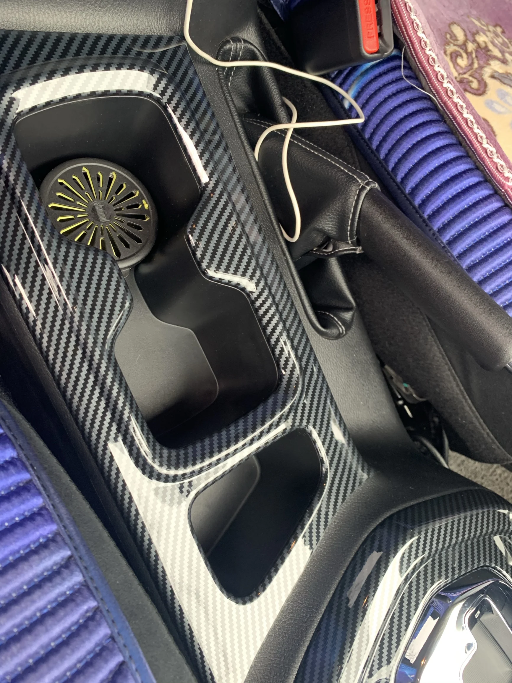 Embellecedor interior de fibra de carbono Nissan Navara NP300 2017-2021 - imagen 3