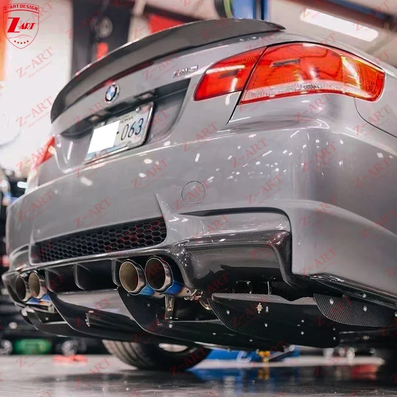Z-2005-2012 para labio trasero de fibra de carbono M3 para BMW E90 barbilla trasera de fibra de carbono para BMW E92 E93 M3 difusor trasero de fibra de carbono - imagen 4