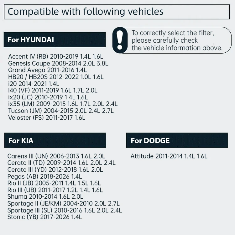 CU2336 Filtro de carbón activado para Hyundai Tucson ix35 2.0 - imagen 3