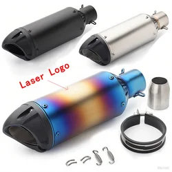Escape cromado 51mm moto carreras para Kawasaki Z900 y otros modelos