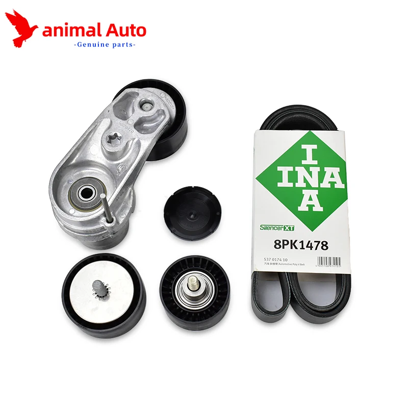 INA 11288604266 Kit polea tensora correa - BMW 335i 535i N55 - imagen 3