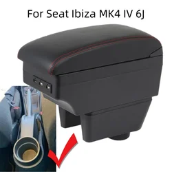 Caja de reposabrazos Seat Ibiza MK4 6J almacenamiento consola