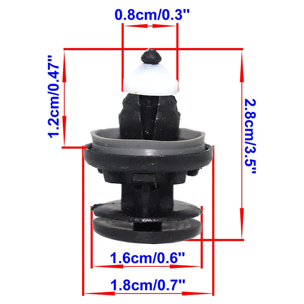Clips fijación panel puerta 1257374/1257376 Ford Focus MK2 C-Max Kuga - imagen 3
