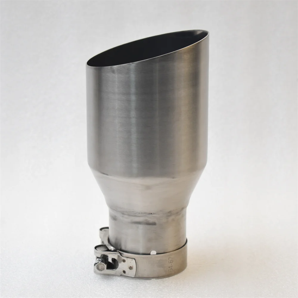 Embellecedor de Escape Universal Acero Inoxidable 304 Acabado Mate Cepillado