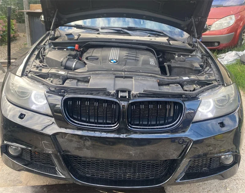 Rejilla doble riñón brillante BMW Serie 3 E90/E91 LCI 2009-2012 - imagen 5