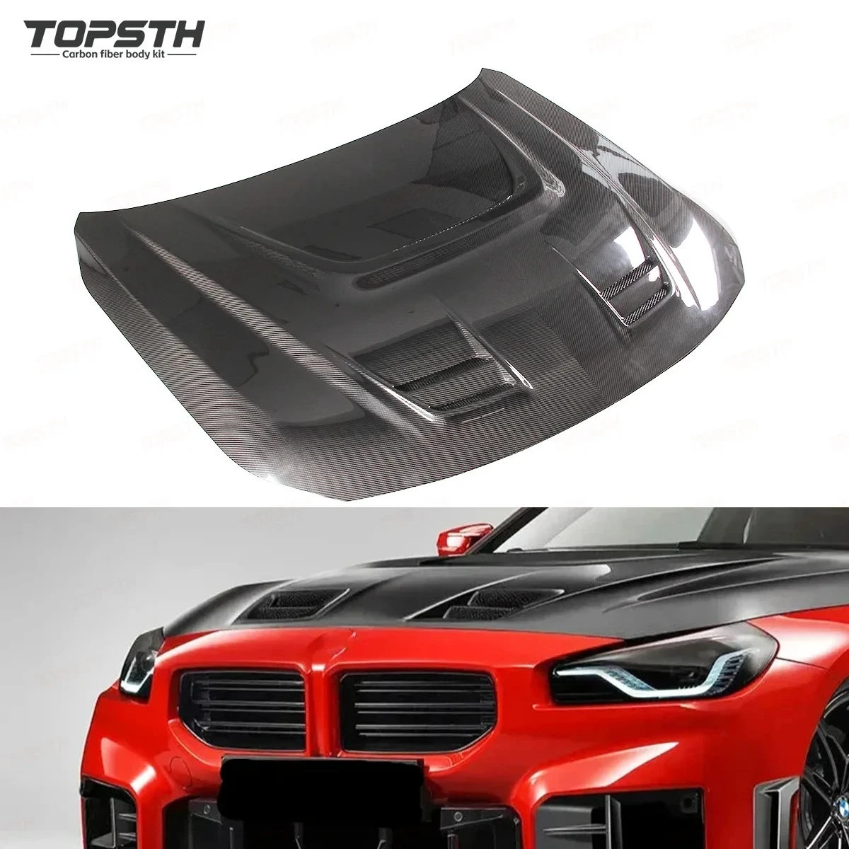 Capó fibra carbono BMW M2 G87 2023-2025 MS Style