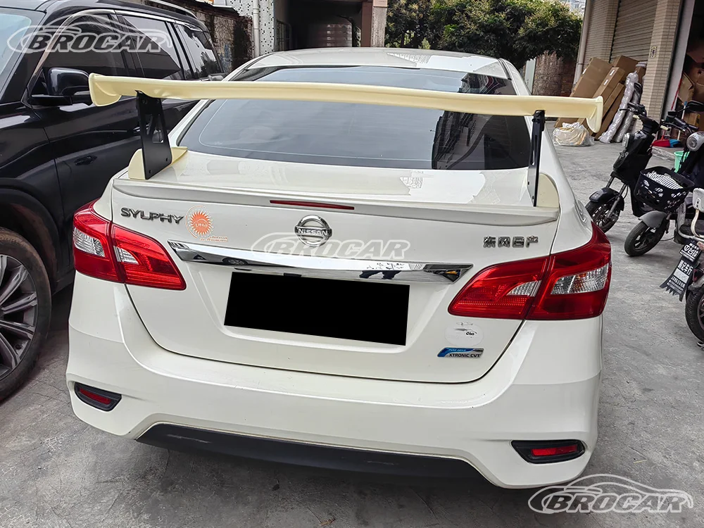 Para 2012-2018 Nissan SYLPHY B17 BLUEBIRD GEN 13 JDM estilo ABS de alta calidad alerón de fibra de carbono alerón de maletero - imagen 2