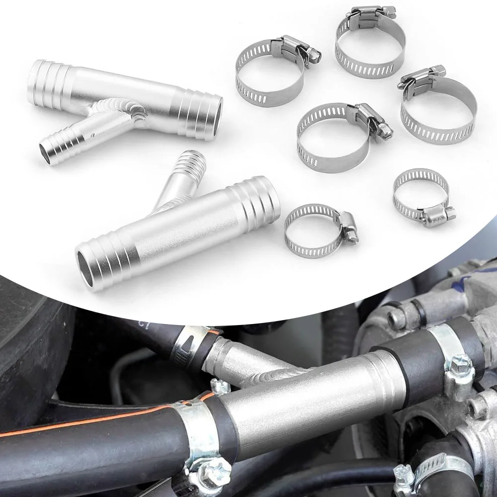 Calentador de cabina aluminio en Y 1 pulgada a 5/8 para UTV CAN AM - imagen 2